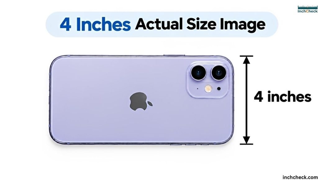 4 Inches Actual Size Image