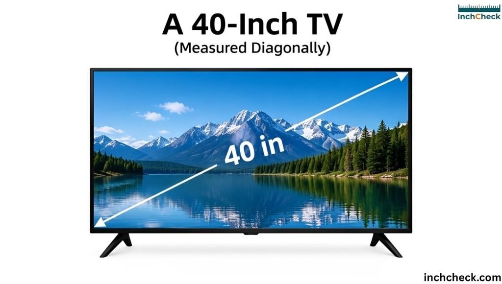 A 40-Inch TV (Measured Diagonally)