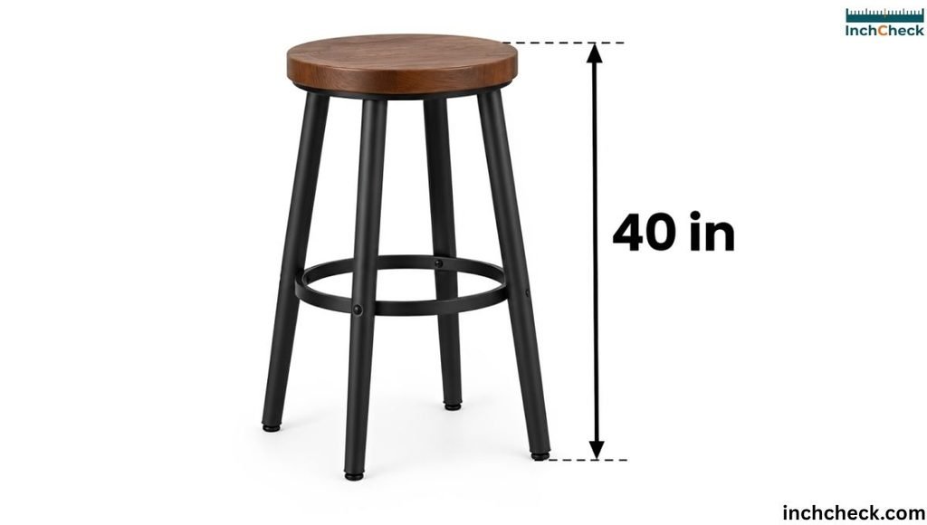 40 In Bar Stool Without a Backrest
