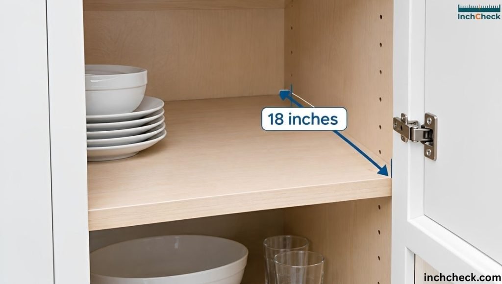 A Shelf Depth in Many Cabinets