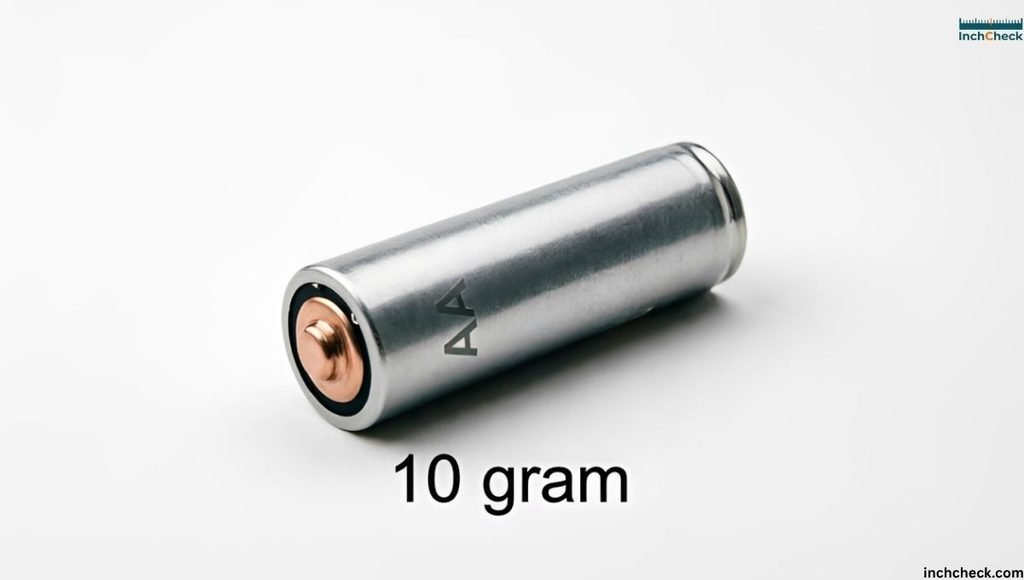 How much is 10 grams in an AA battery