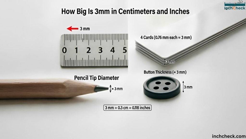 How Big Is 3mm in Centimeters and Inches?