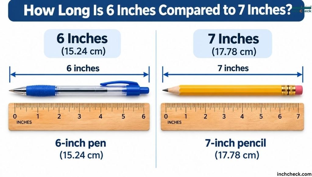 How Long Is 6 Inches Compared to 7 Inches?