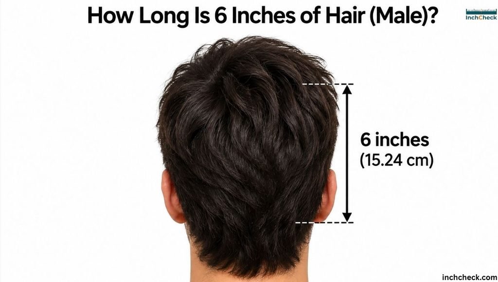 How Long Is 6 Inches of Hair Male?