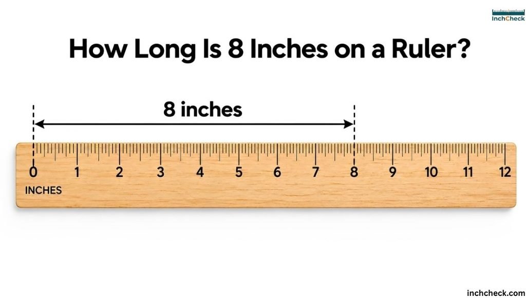 How long is 8 inches on a ruler