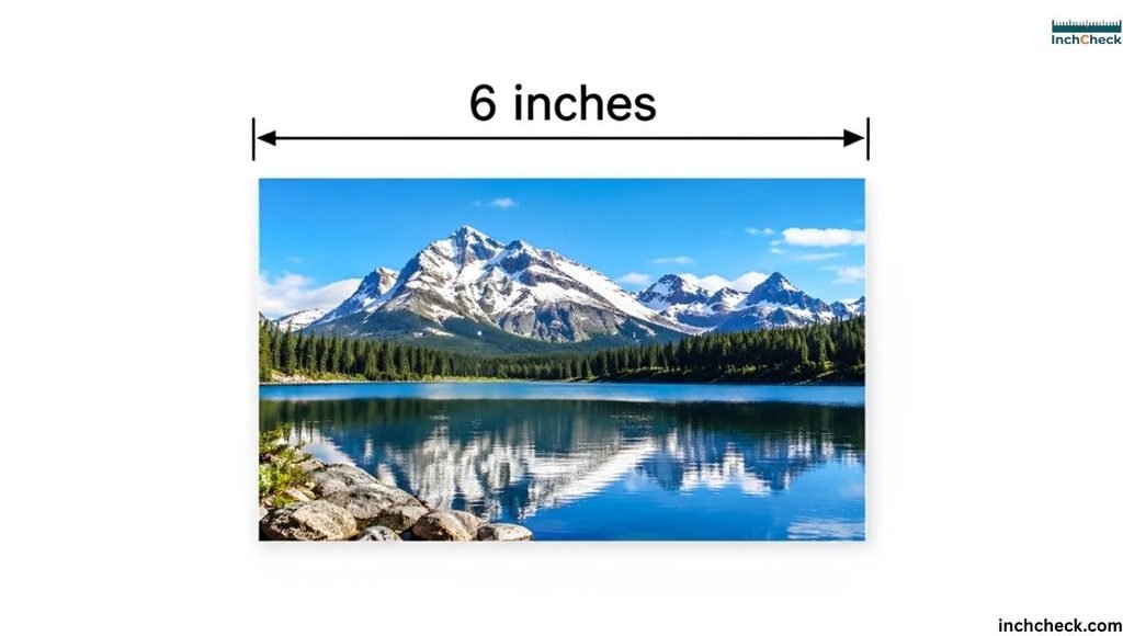 6 Inches Photo Print Width