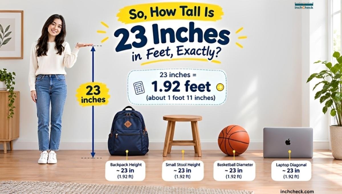 So, How Tall Is 23 Inches in Feet, Exactly