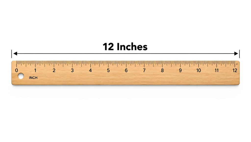 12 inches Standard Ruler