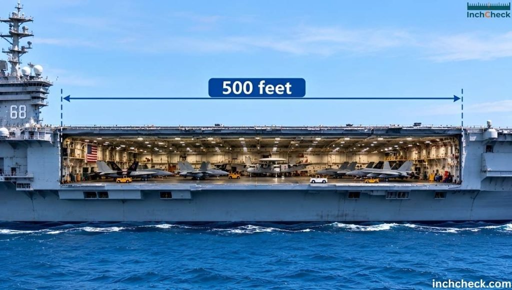 500 feet Aircraft Carrier Hangar Deck Section