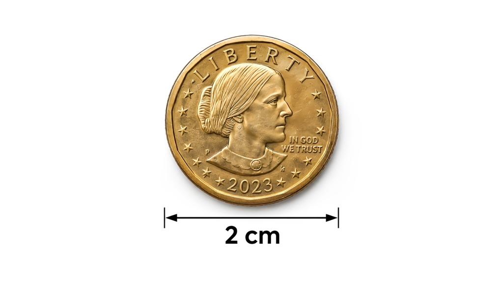 2 cm Large Coin Width