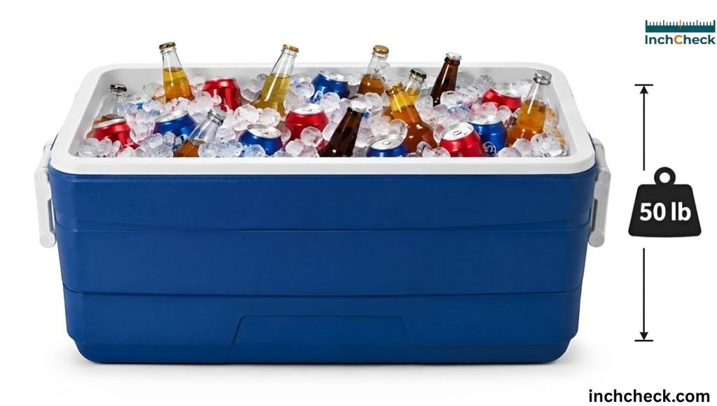 Large Cooler Filled With Ice and Drinks